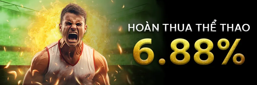 E2bet hoàn trả thua thể thao 6,88%