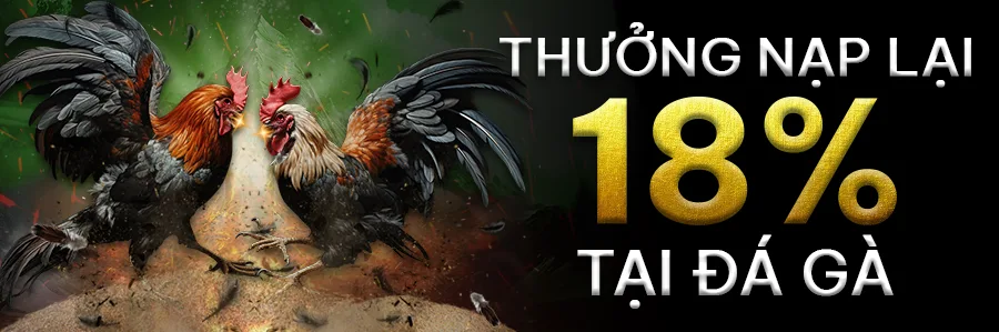 E2bet thưởng nạp lại 18% tại đá gà